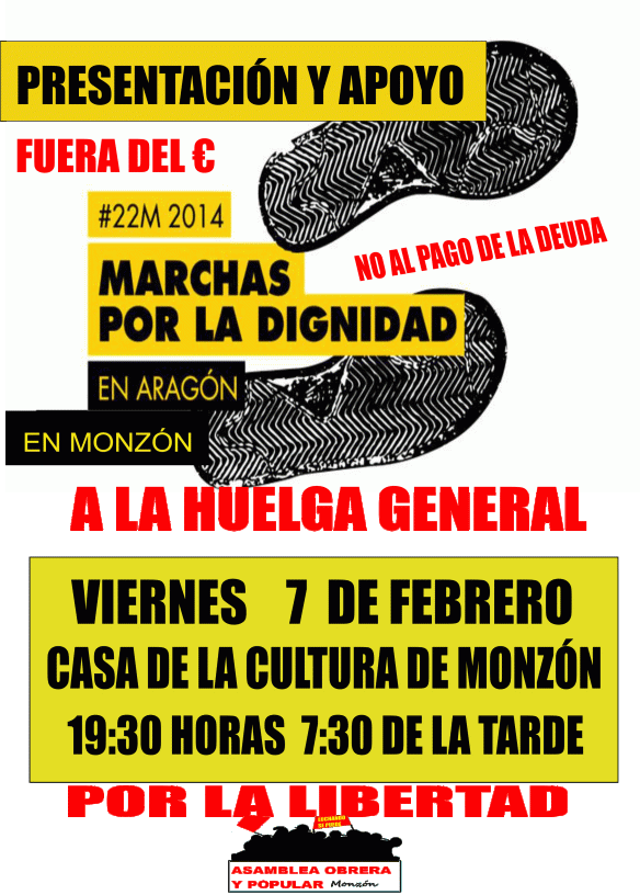 Presentación de las Marchas en Monzón (Huesca)